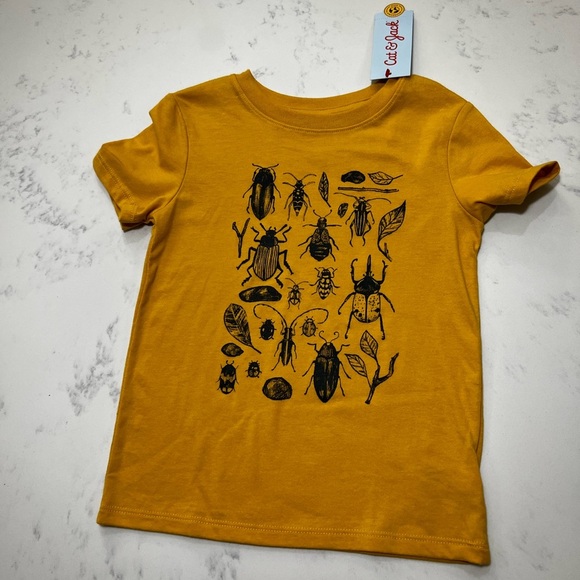 Cat & Jack Golden Insect Graphic Tee - Picture 1 of 6